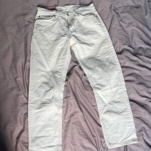 Acne Men's Cream Straight Jeans